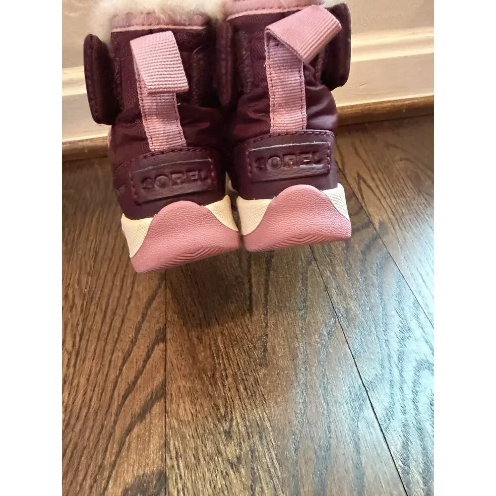 Sorel Kids Whitney II Plus Bootie Purple Pink Waterproof Insulated Toddler 4 NEW